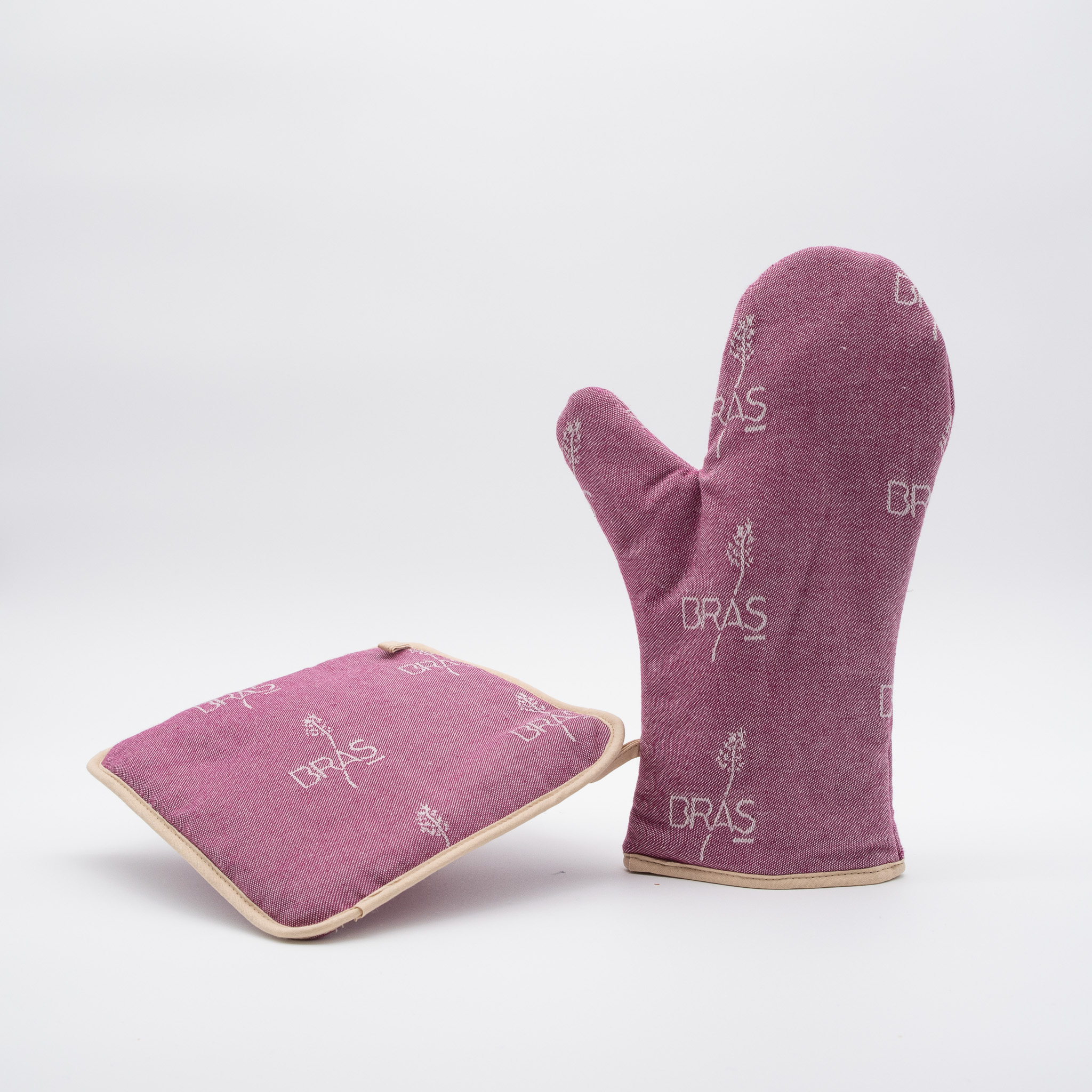 Manique et gant Bras Prune